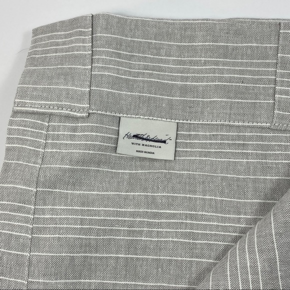 Hearth and Hand Fine Stripe Gray Curtain Panel - Picture 7 of 8